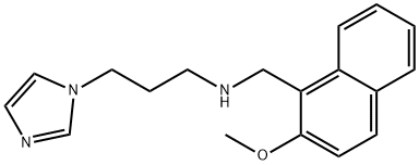 3-(1H-imidazol-1-yl)-N-[(2-methoxy-1-naphthyl)methyl]-1-propanamine Structure