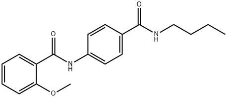 N-{4-[(butylamino)carbonyl]phenyl}-2-methoxybenzamide 化学構造式