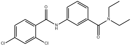 2,4-dichloro-N-{3-[(diethylamino)carbonyl]phenyl}benzamide Structure