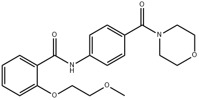 2-(2-methoxyethoxy)-N-[4-(4-morpholinylcarbonyl)phenyl]benzamide|