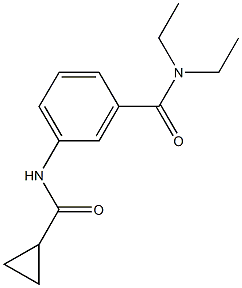 3-[(cyclopropylcarbonyl)amino]-N,N-diethylbenzamide,940217-97-0,结构式