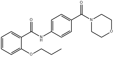 N-[4-(4-morpholinylcarbonyl)phenyl]-2-propoxybenzamide,940226-32-4,结构式