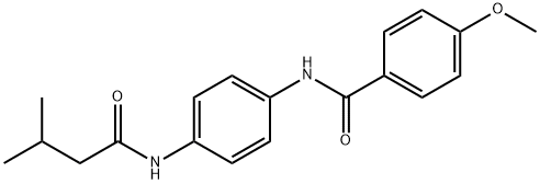 4-methoxy-N-{4-[(3-methylbutanoyl)amino]phenyl}benzamide,940228-69-3,结构式