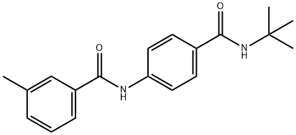 N-{4-[(tert-butylamino)carbonyl]phenyl}-3-methylbenzamide Structure