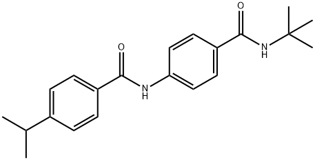 N-{4-[(tert-butylamino)carbonyl]phenyl}-4-isopropylbenzamide Struktur