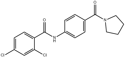 940456-80-4 2,4-dichloro-N-[4-(1-pyrrolidinylcarbonyl)phenyl]benzamide