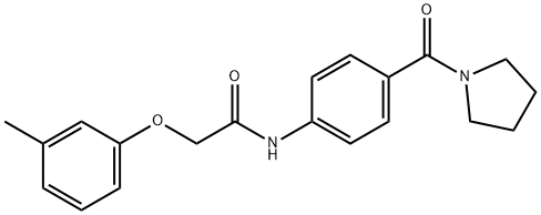 940456-92-8 2-(3-methylphenoxy)-N-[4-(1-pyrrolidinylcarbonyl)phenyl]acetamide