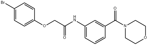 940456-96-2 2-(4-bromophenoxy)-N-[3-(4-morpholinylcarbonyl)phenyl]acetamide