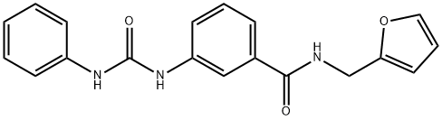 3-[(anilinocarbonyl)amino]-N-(2-furylmethyl)benzamide|