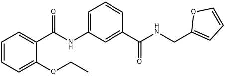 2-ethoxy-N-(3-{[(2-furylmethyl)amino]carbonyl}phenyl)benzamide Structure