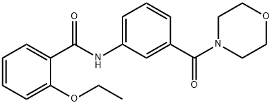 2-ethoxy-N-[3-(4-morpholinylcarbonyl)phenyl]benzamide Struktur