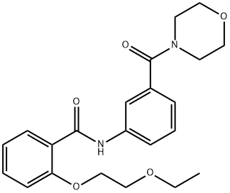 2-(2-ethoxyethoxy)-N-[3-(4-morpholinylcarbonyl)phenyl]benzamide Struktur