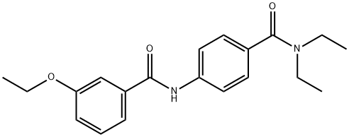 N-{4-[(diethylamino)carbonyl]phenyl}-3-ethoxybenzamide Structure