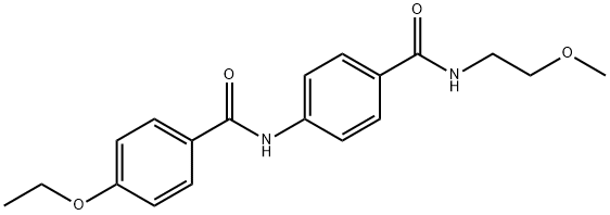 4-ethoxy-N-(4-{[(2-methoxyethyl)amino]carbonyl}phenyl)benzamide Structure