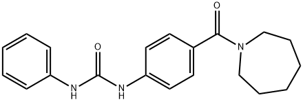 N-[4-(1-azepanylcarbonyl)phenyl]-N'-phenylurea Struktur