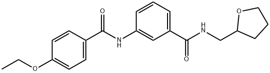 3-[(4-ethoxybenzoyl)amino]-N-(tetrahydro-2-furanylmethyl)benzamide Structure