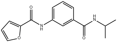 N-{3-[(isopropylamino)carbonyl]phenyl}-2-furamide,940476-26-6,结构式