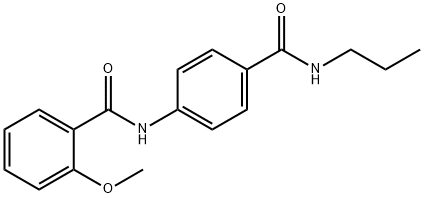 2-methoxy-N-{4-[(propylamino)carbonyl]phenyl}benzamide 化学構造式