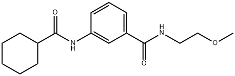 940478-28-4 3-[(cyclohexylcarbonyl)amino]-N-(2-methoxyethyl)benzamide