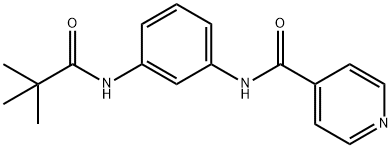 N-{3-[(2,2-dimethylpropanoyl)amino]phenyl}isonicotinamide Structure