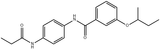 3-(sec-butoxy)-N-[4-(propionylamino)phenyl]benzamide Structure