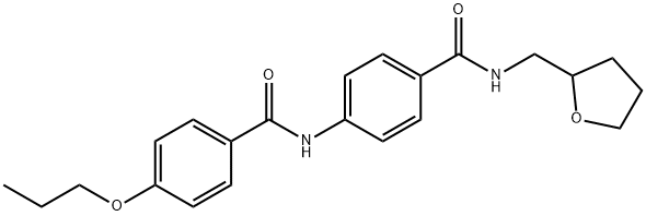 4-propoxy-N-(4-{[(tetrahydro-2-furanylmethyl)amino]carbonyl}phenyl)benzamide|