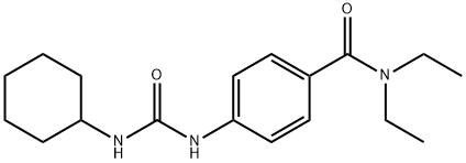 4-{[(cyclohexylamino)carbonyl]amino}-N,N-diethylbenzamide,940487-36-5,结构式