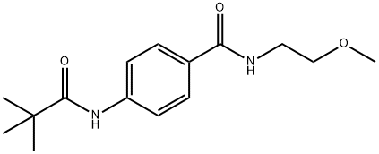 4-[(2,2-dimethylpropanoyl)amino]-N-(2-methoxyethyl)benzamide|