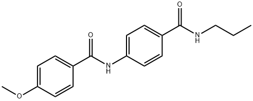 4-methoxy-N-{4-[(propylamino)carbonyl]phenyl}benzamide 结构式