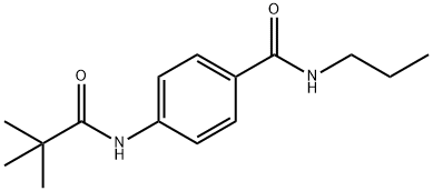 4-[(2,2-dimethylpropanoyl)amino]-N-propylbenzamide Structure