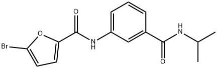 5-bromo-N-{3-[(isopropylamino)carbonyl]phenyl}-2-furamide Structure