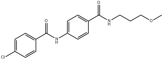 4-chloro-N-(4-{[(3-methoxypropyl)amino]carbonyl}phenyl)benzamide,940498-88-4,结构式
