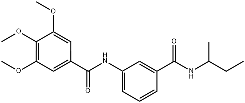 940499-11-6 N-{3-[(sec-butylamino)carbonyl]phenyl}-3,4,5-trimethoxybenzamide