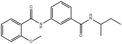 N-{3-[(sec-butylamino)carbonyl]phenyl}-2-methoxybenzamide Struktur