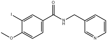 3-iodo-4-methoxy-N-(3-pyridinylmethyl)benzamide Structure