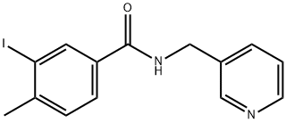 3-iodo-4-methyl-N-(3-pyridinylmethyl)benzamide Structure