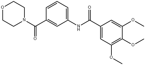 3,4,5-trimethoxy-N-[3-(4-morpholinylcarbonyl)phenyl]benzamide Struktur