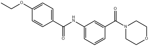 4-ethoxy-N-[3-(4-morpholinylcarbonyl)phenyl]benzamide 结构式