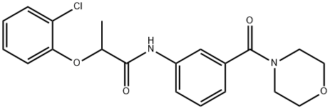 2-(2-chlorophenoxy)-N-[3-(4-morpholinylcarbonyl)phenyl]propanamide|