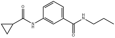 3-[(cyclopropylcarbonyl)amino]-N-propylbenzamide Structure