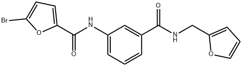 940507-69-7 5-bromo-N-(3-{[(2-furylmethyl)amino]carbonyl}phenyl)-2-furamide