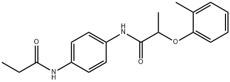 2-(2-methylphenoxy)-N-[4-(propionylamino)phenyl]propanamide,940509-04-6,结构式
