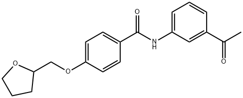 N-(3-acetylphenyl)-4-(tetrahydro-2-furanylmethoxy)benzamide,940511-68-2,结构式