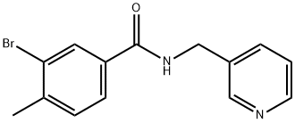 3-bromo-4-methyl-N-(3-pyridinylmethyl)benzamide Structure