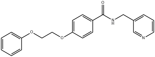 4-(2-phenoxyethoxy)-N-(3-pyridinylmethyl)benzamide 结构式