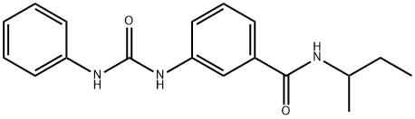 3-[(anilinocarbonyl)amino]-N-(sec-butyl)benzamide Structure