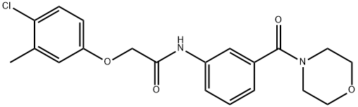 2-(4-chloro-3-methylphenoxy)-N-[3-(4-morpholinylcarbonyl)phenyl]acetamide Struktur