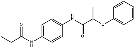 2-phenoxy-N-[4-(propionylamino)phenyl]propanamide Structure