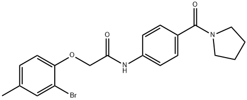 940526-19-2 2-(2-bromo-4-methylphenoxy)-N-[4-(1-pyrrolidinylcarbonyl)phenyl]acetamide
