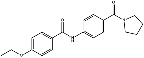 4-ethoxy-N-[4-(1-pyrrolidinylcarbonyl)phenyl]benzamide Struktur